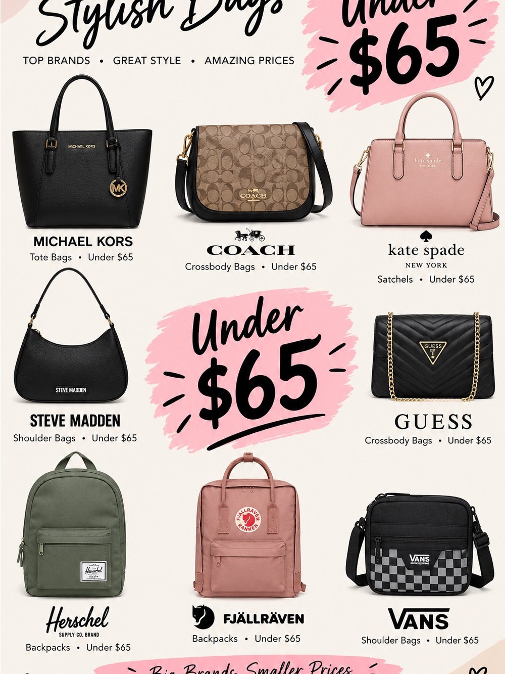 Coming soon 🔜 bags $65 and under. Closest clear out sale